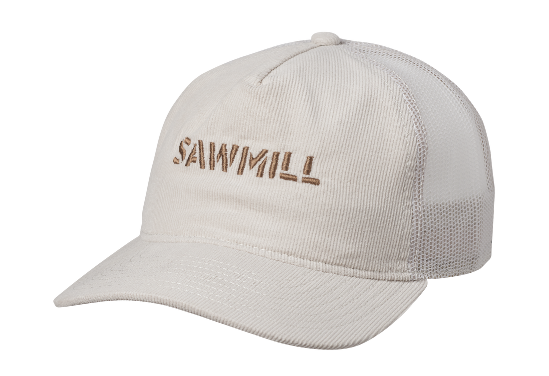 Sawmill Class Cord Trucker Cap - Bone