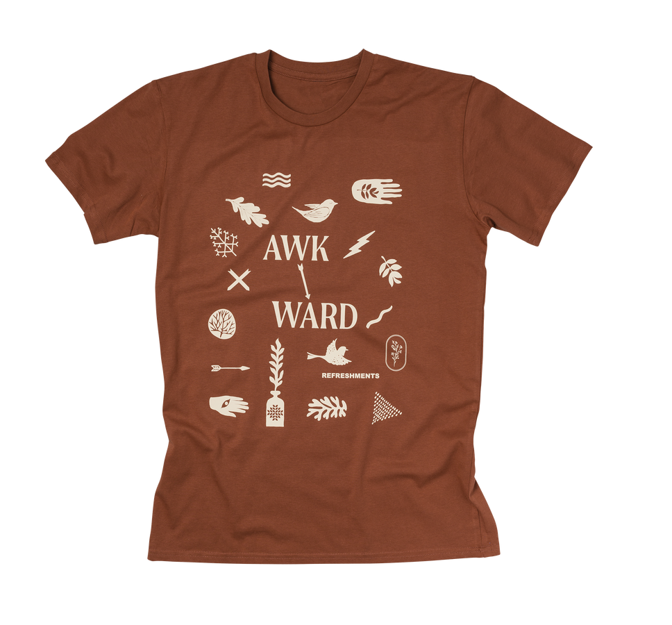 Awkward Symbols tee | Clay