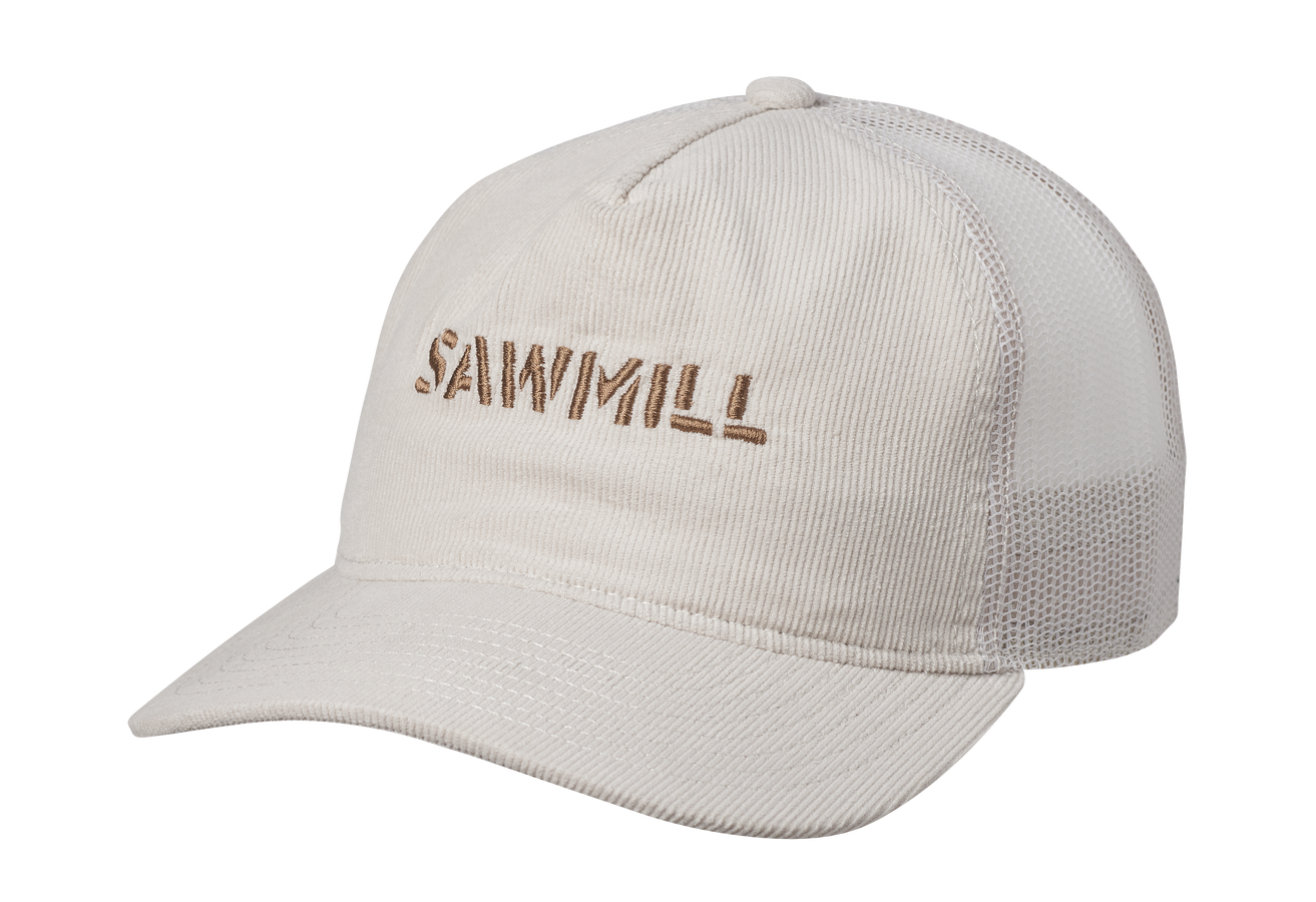 Sawmill Class Cord Trucker Cap - Bone