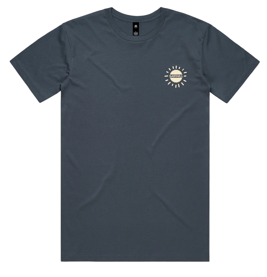 Sawmill Tee | Petrol Blue